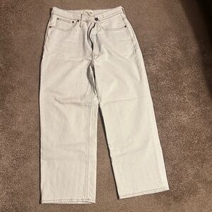 Madewell whitewash blue jeans - size 30 - wide leg